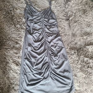 Silky grey dress